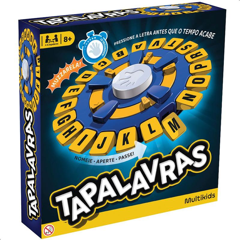 Jogo Tabuleiro Tapalavras Que Trava Letras Multikids BR1969